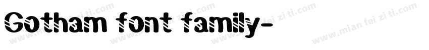 Gotham font family字体转换